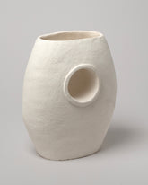 Stephanie Phillips Single Barrel Vessel on light color background.