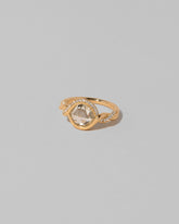 View from the side of the Entwine Ring on light color background.