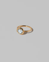 View from the side of the Gusher Diamond Ring 027 on light color background.