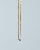 Variscite Hexagon Necklace on light color background.