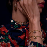 product_details::Plain Donut Charm on model.