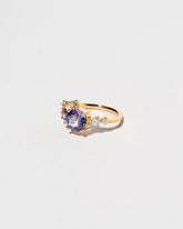 Vega Ring - Bicolor Sapphire on light color background.