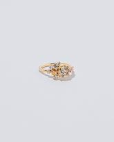 Vega Ring - Champagne Diamond on light color background.