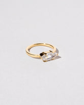 View from the side of the Columba Ring on light color background.