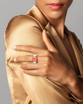 Courage Ring on model.
