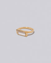 View from the side of the Melody Ring on light color background.