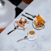 product_details::Styled image featuring the Ruby Pavé Strawberry Charm, Orange Slice Charm, Melon Slice Charm, Short Stack Pancake Charm and Bacon Charm.