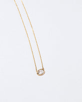 Elafonissi Necklace on light color background.