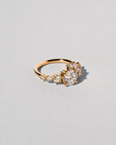 Super Luna Ring - White Diamond on light color background.