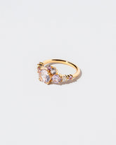 Super Luna Ring - Pink Sapphire on light color background.