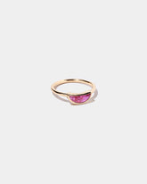 View from the side of the Passion Ring on light color background.