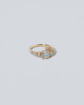 Peach Luna Ring on light colored background.