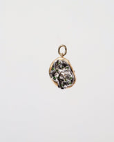 Salt Bagel Charm with Cream Cheese & Chives - Final Sale on light color background.