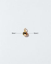 Birthstone Charm on light color background.