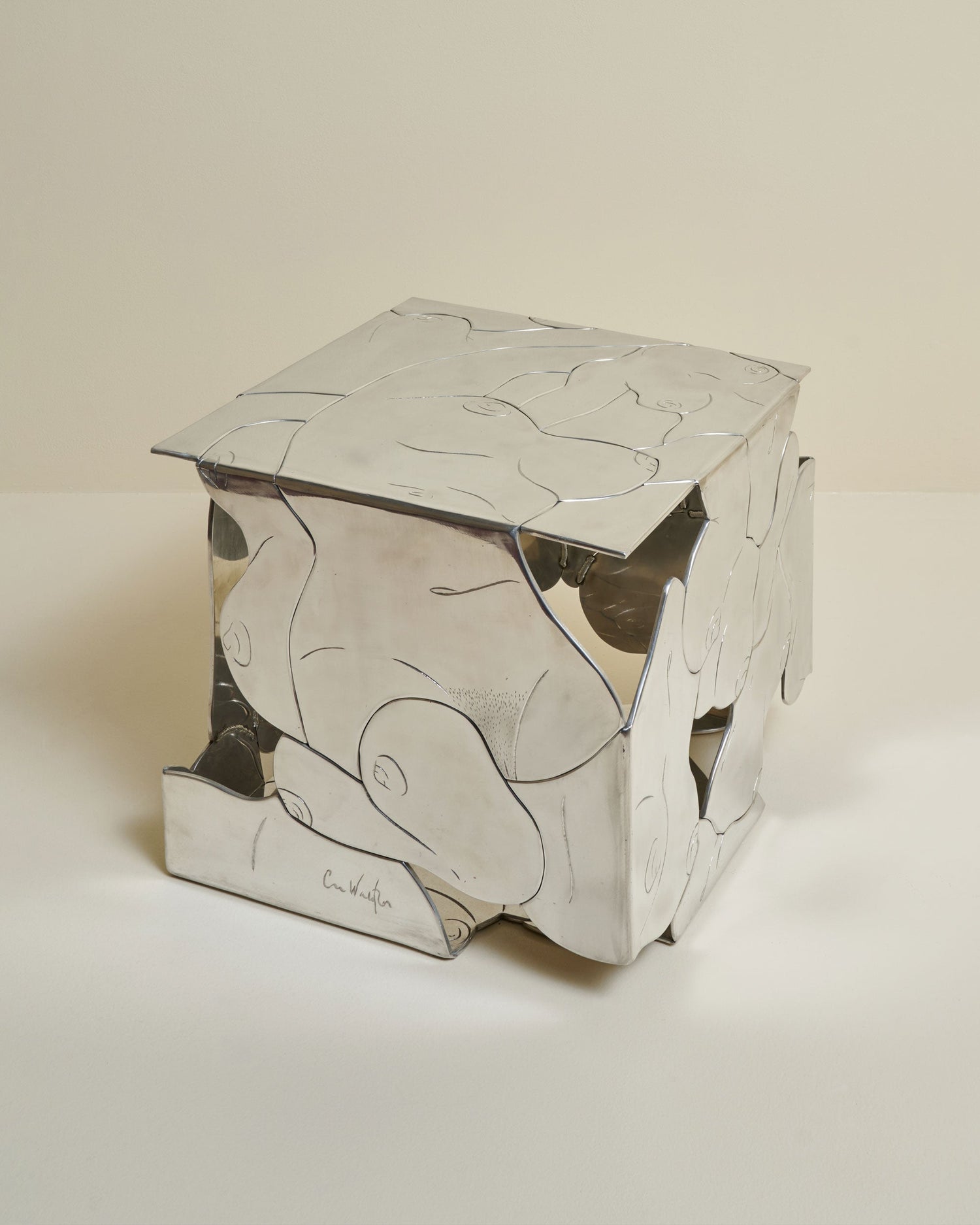 8. "Lourdes Cube Side Table" by Chris Wolston