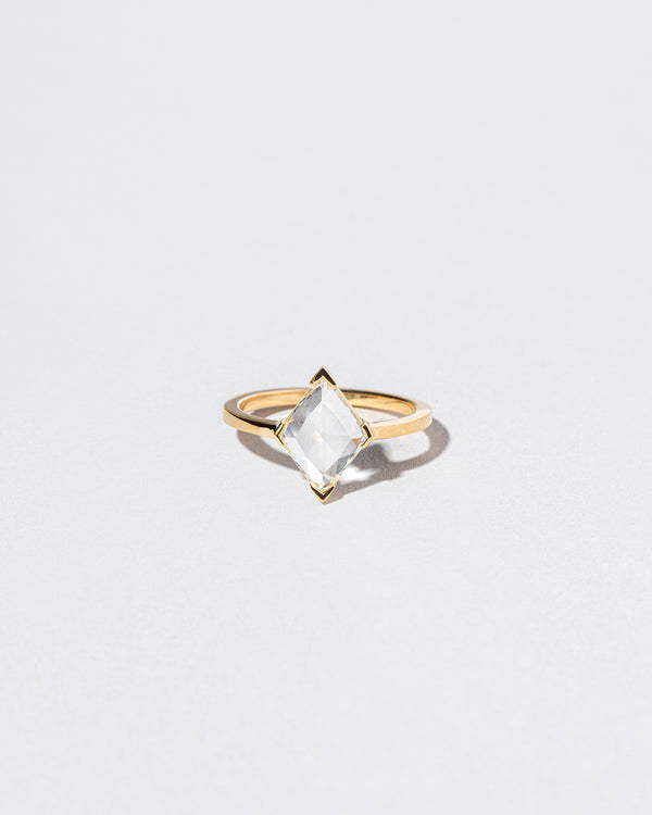 Rose Cut Lozenge Diamond Solitaire front facing