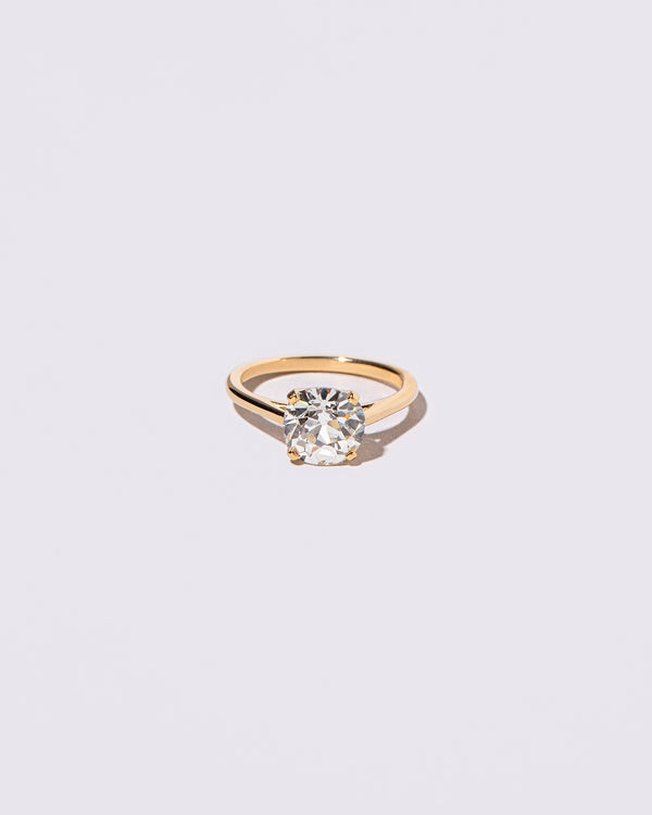 Old Mine Cut Diamond Solitaire front facing
