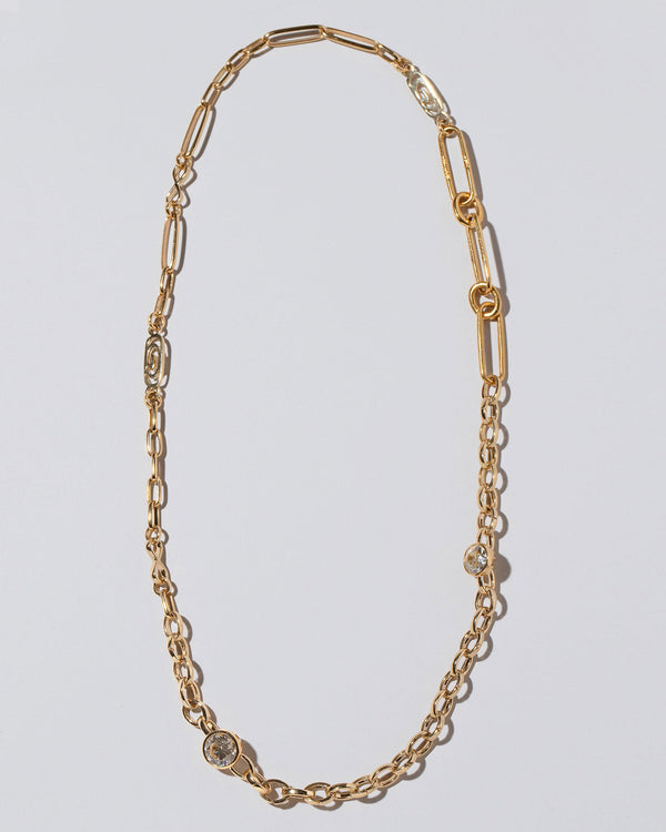 Diamond Link & Infinite Spiral Necklace