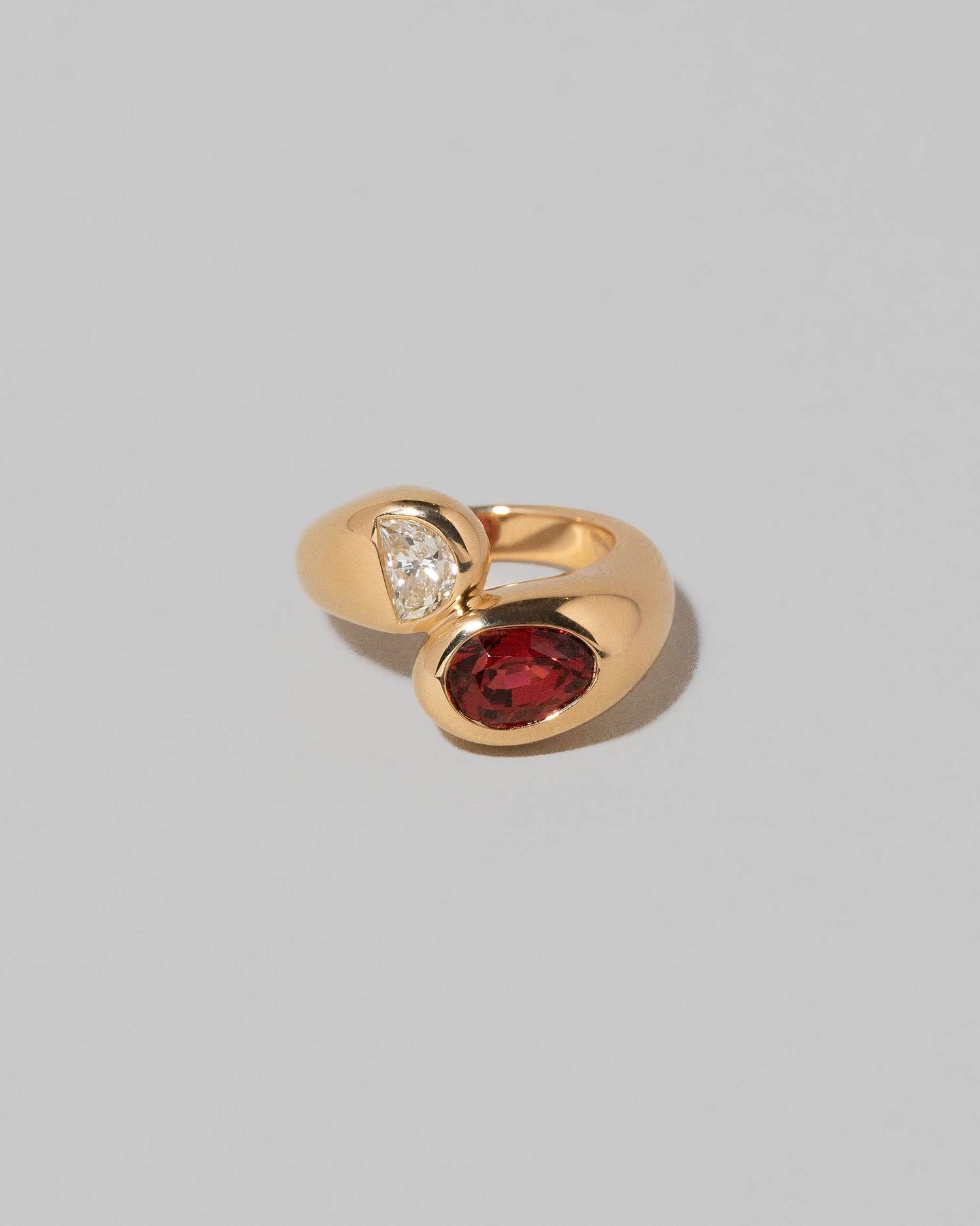 Burmese Red Spinel & Diamond Statement Ring
