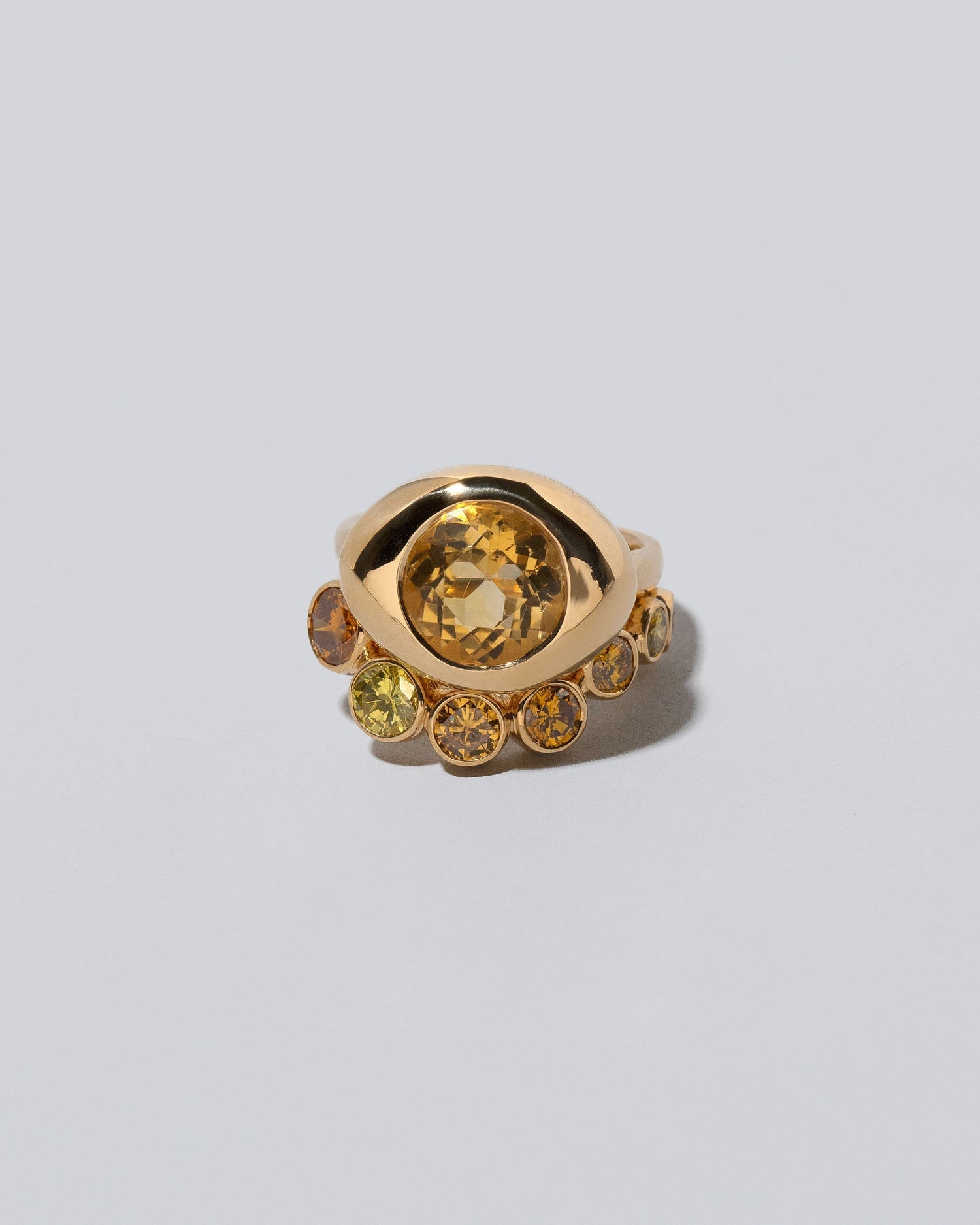Citrine Statement Ring & Band Set