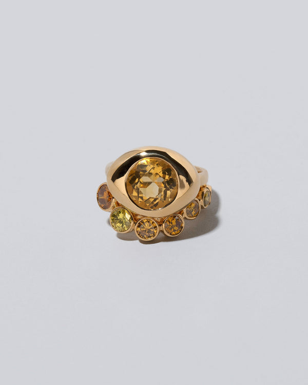 Citrine Statement Ring & Band Set