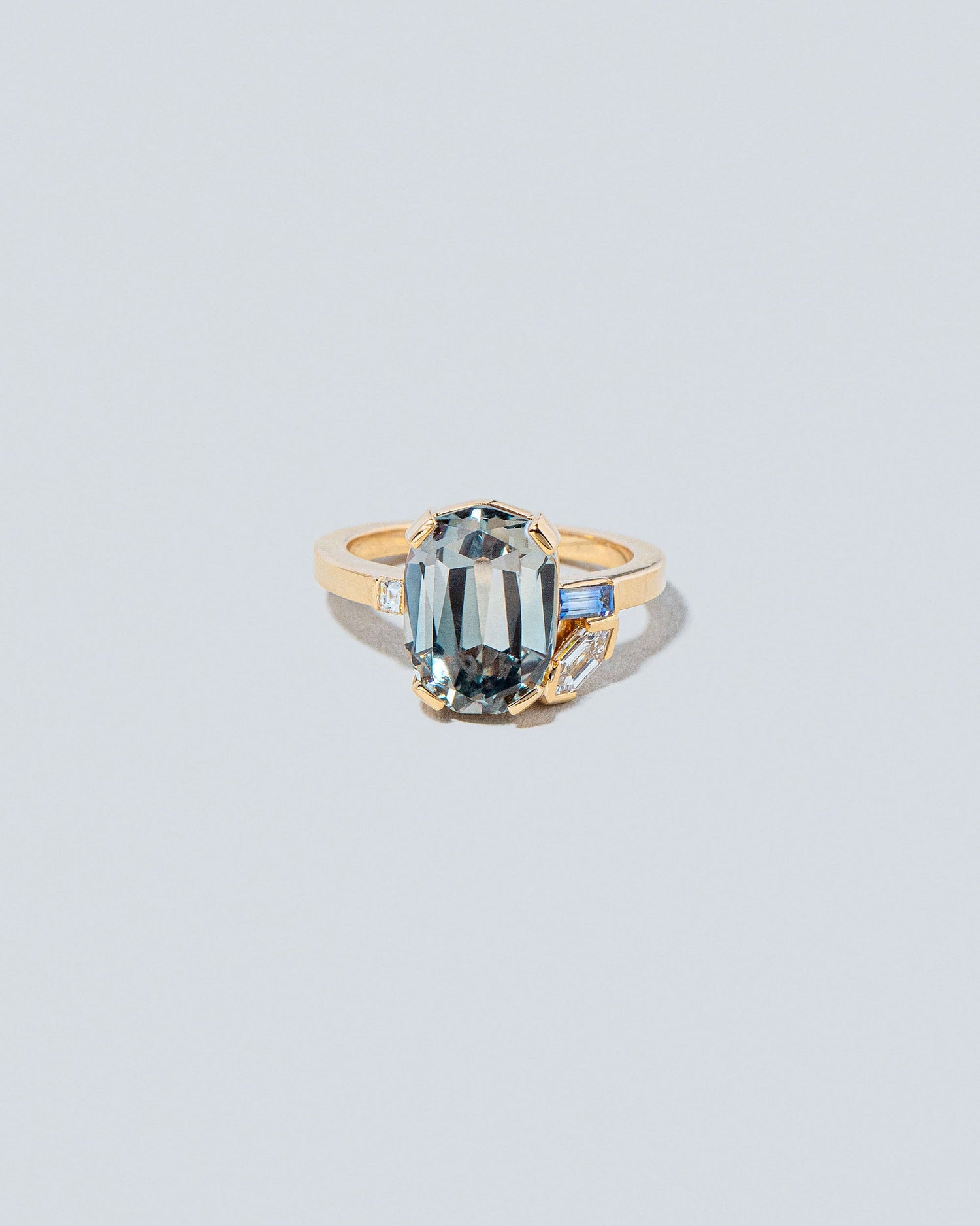 Top Notch Faceting Cut Madagascan Sapphire Multi Stone Ring