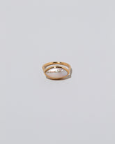18k Gold Jacana Pearl Ring on light color background.