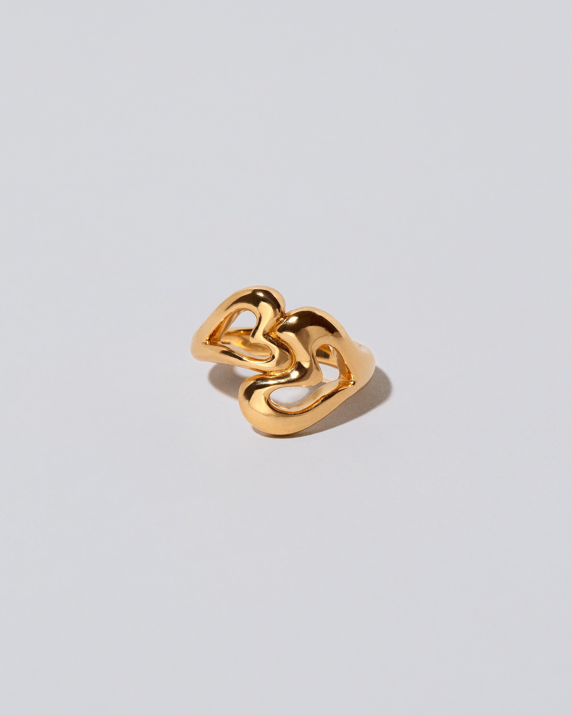 Thousand & One Night Heart Ring on light color background.