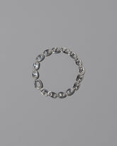 CRZM Sterling Silver Mini Yuba Bracelet on light color background.