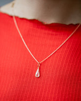 State Shifter Diamond Pendant on model.