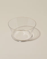 Closeup details of the Bollenglass Design Petite Bowl on light color background.