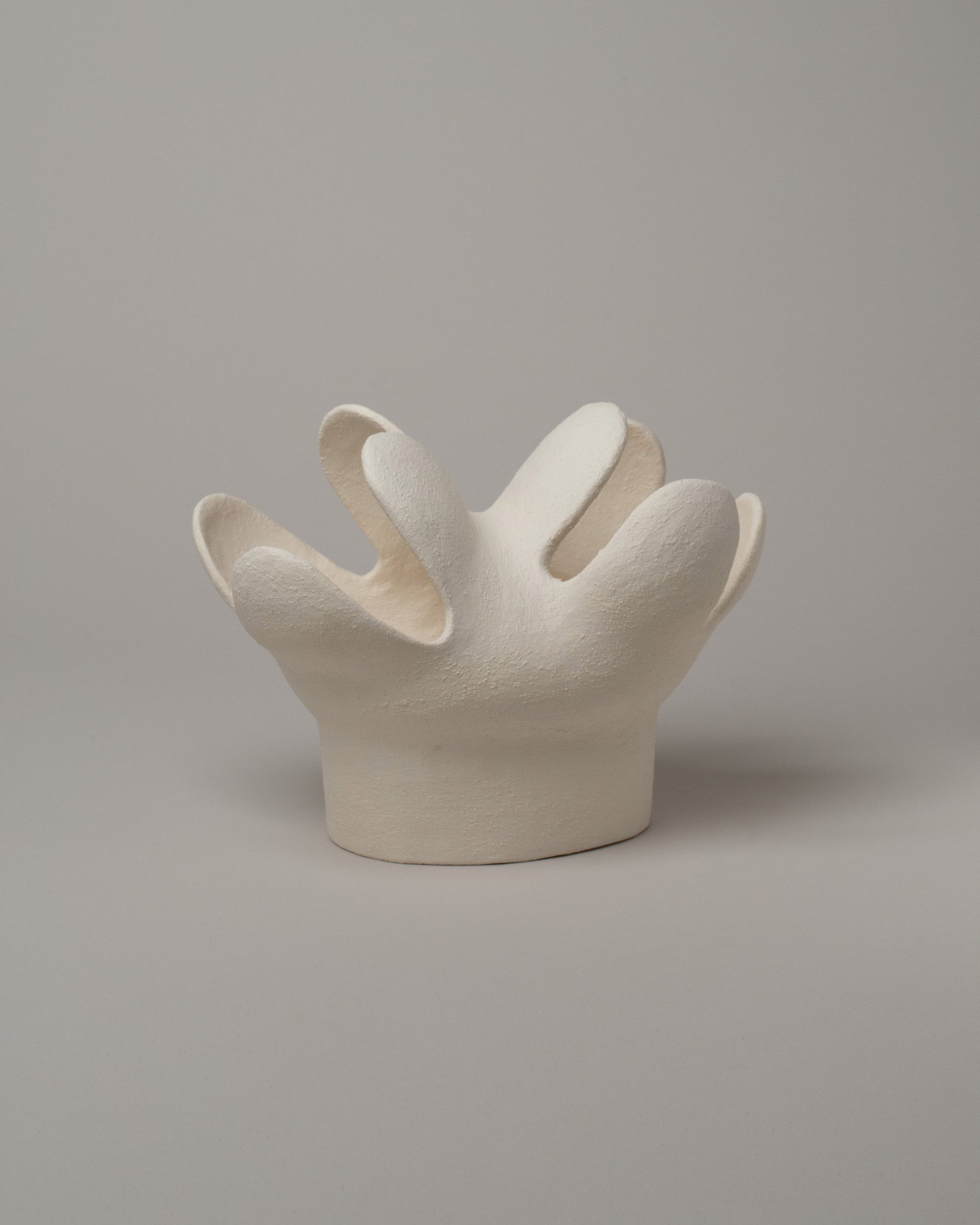 Stephanie Phillips Anemone Vessel on light color background.