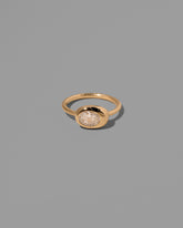 Oval Diamond Equalize Ring on light color background.