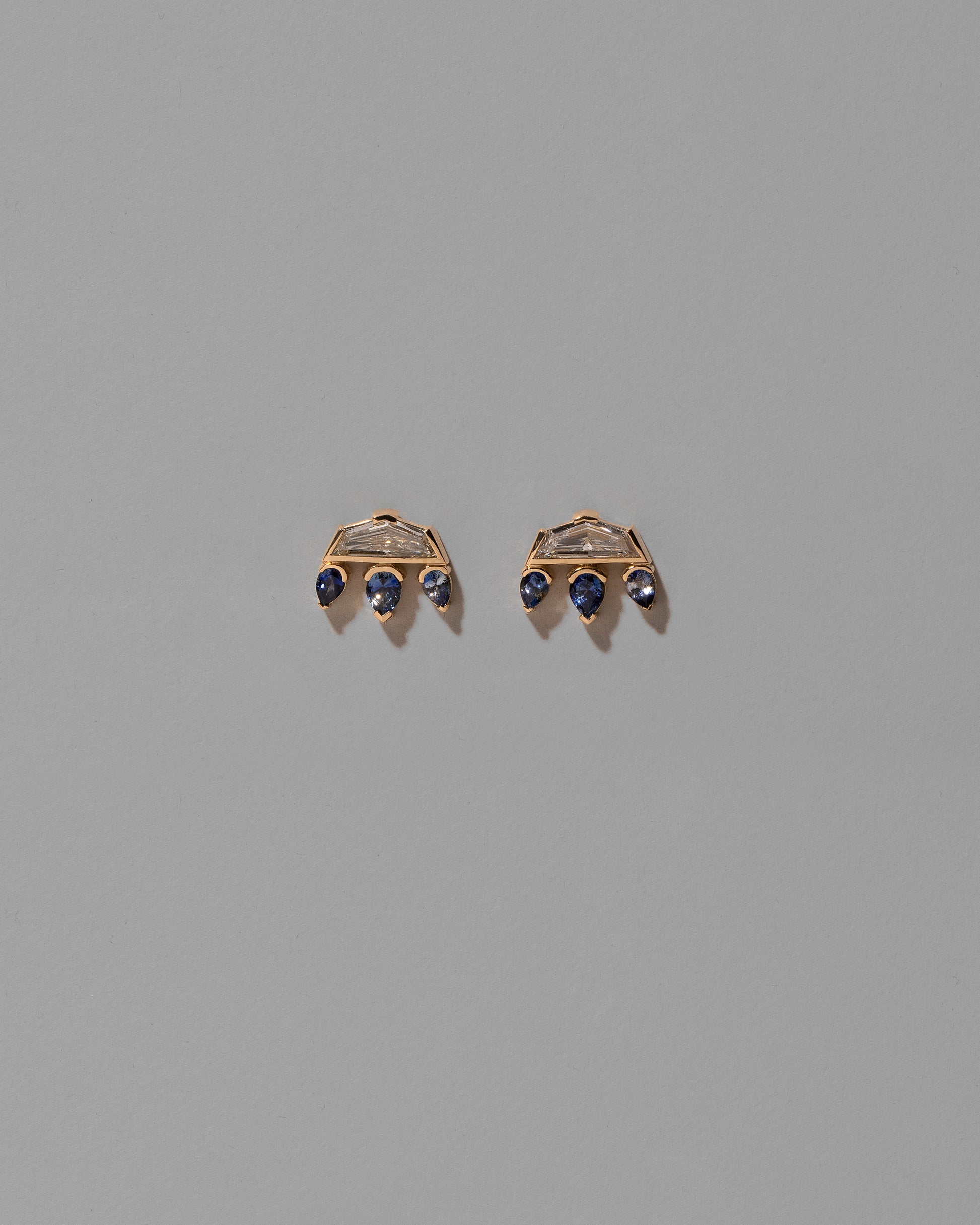 Cassiopea Earrings on light color background.