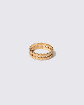 Gold Two Tier Mimosa Band on light color background.