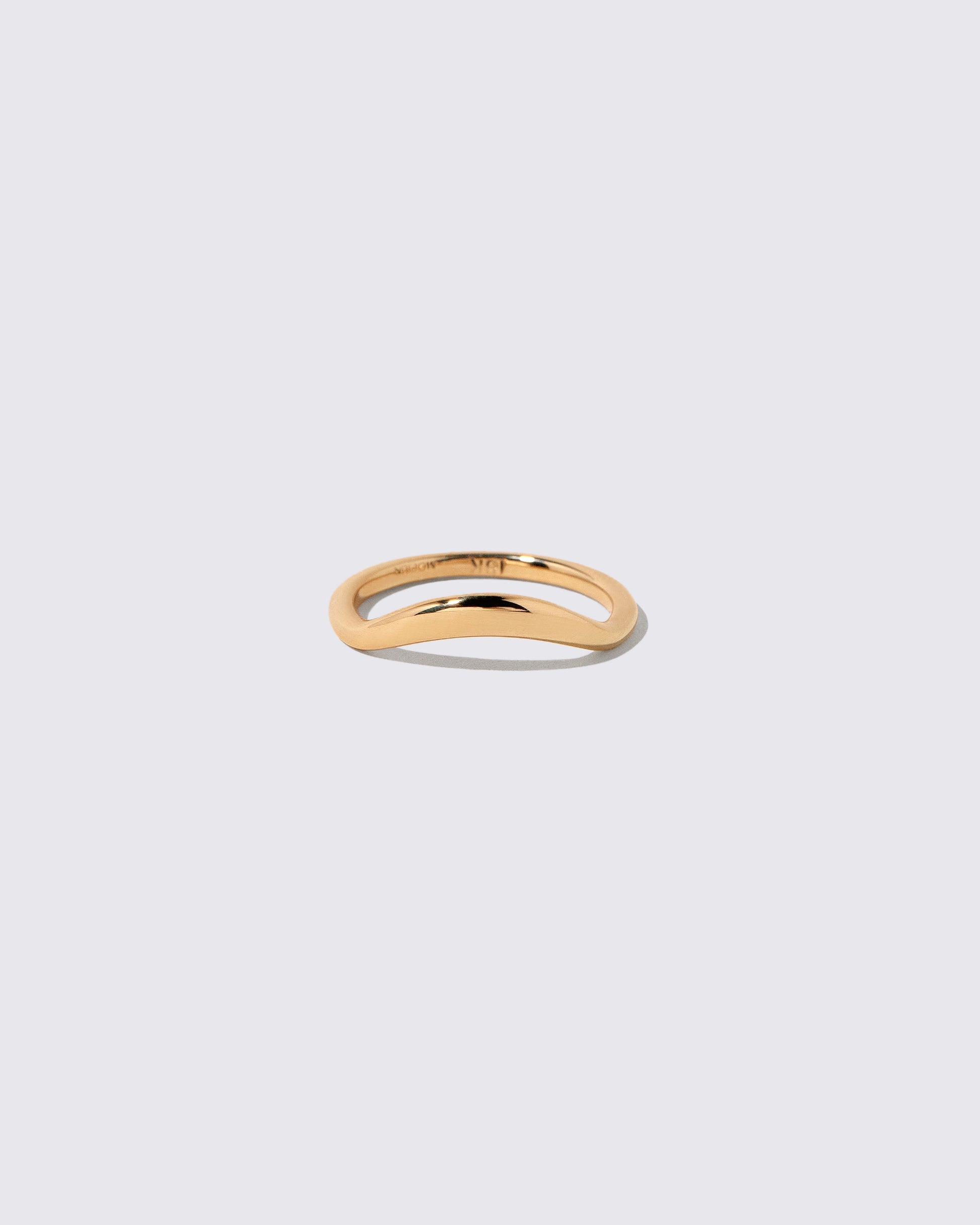 Gold Thin Level Band on light color background.