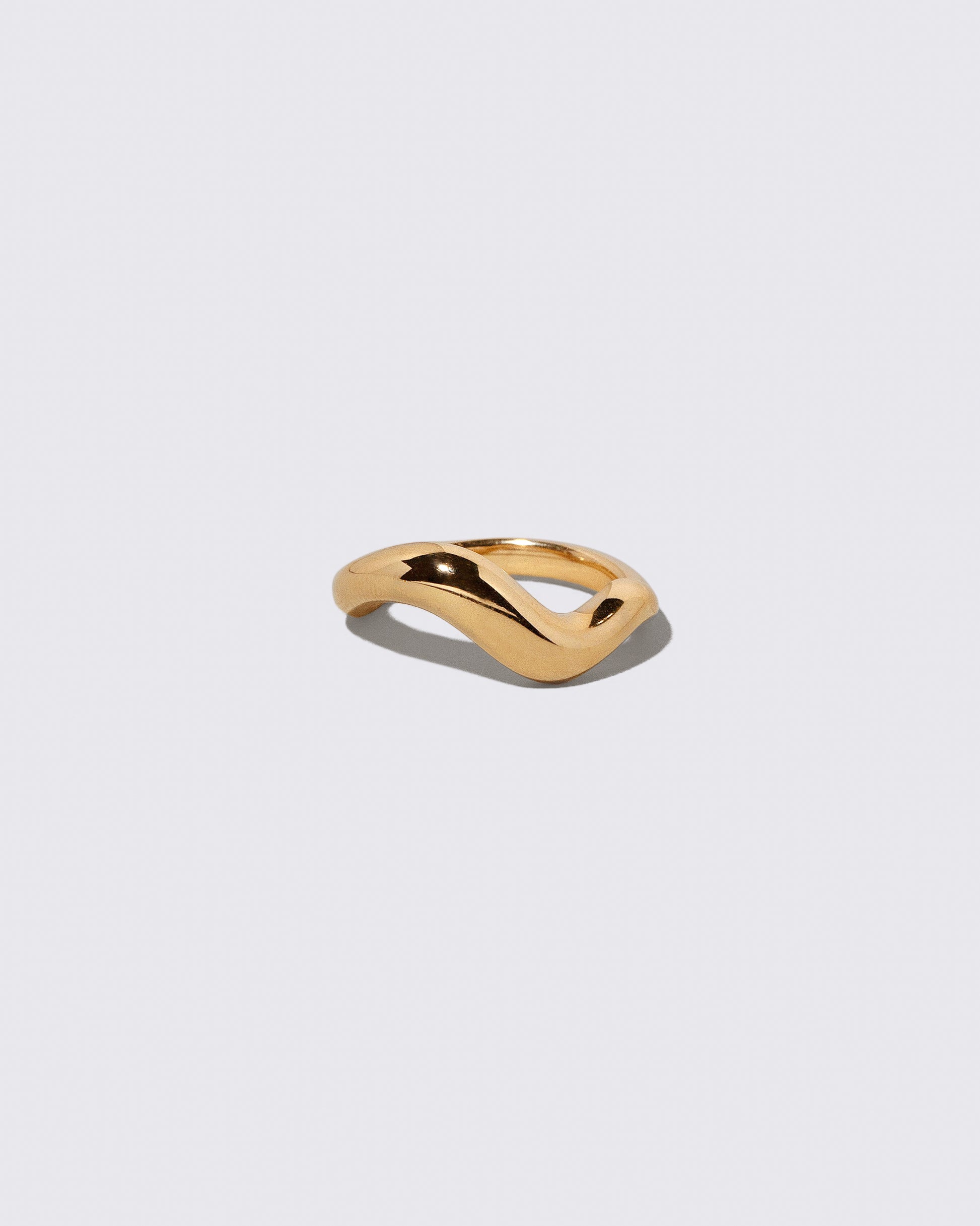 Gold Unbroken Band on light color background.