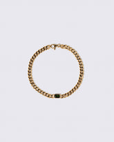 Identity Chain Green Tourmaline Bracelet 001 on light color background.