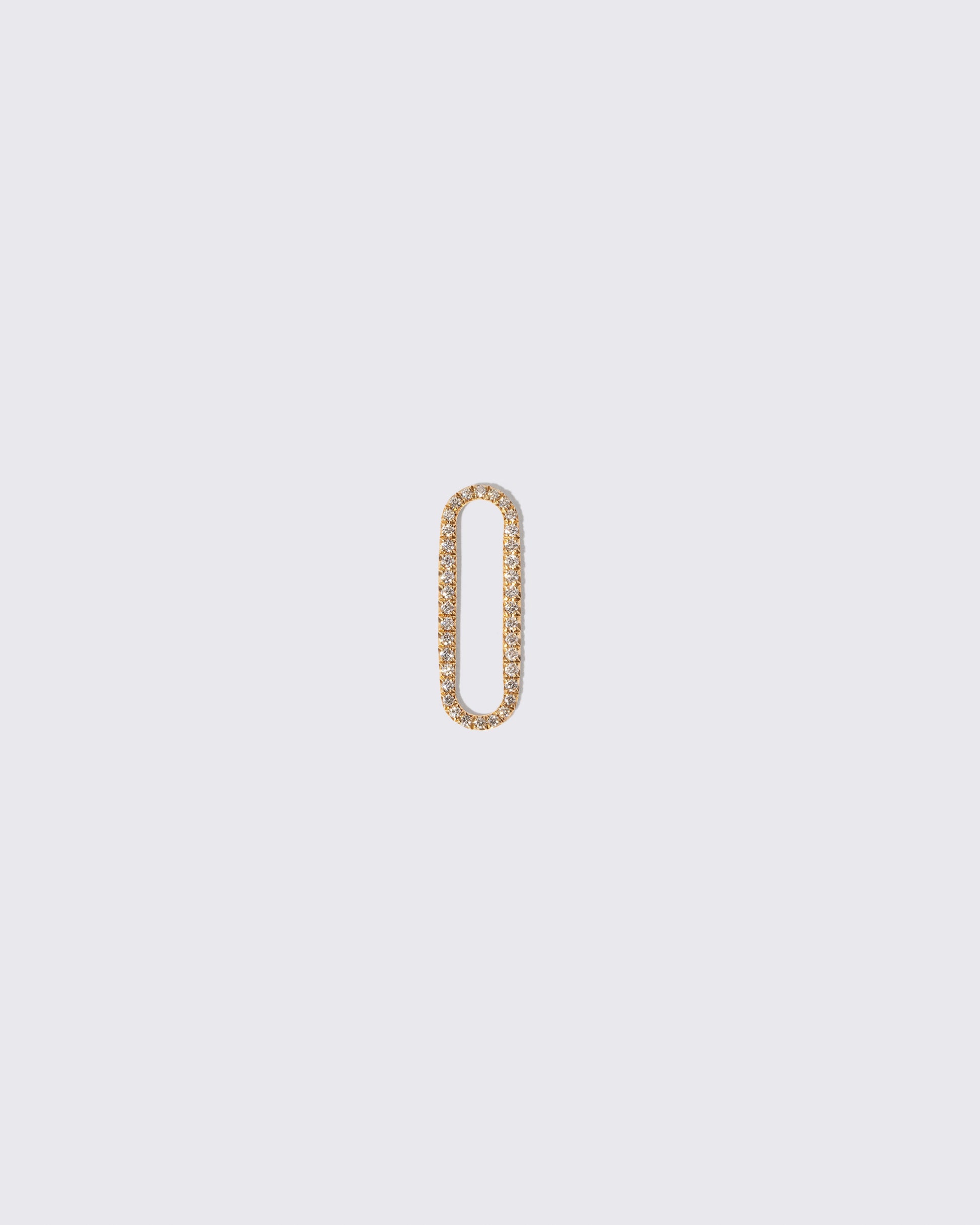 Pavé Link Charm on light color background.