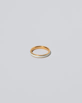 Enamel Band in White Out on light color background.
