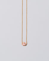 Blush Pink Lagniappe Pearl Necklace on light color background.