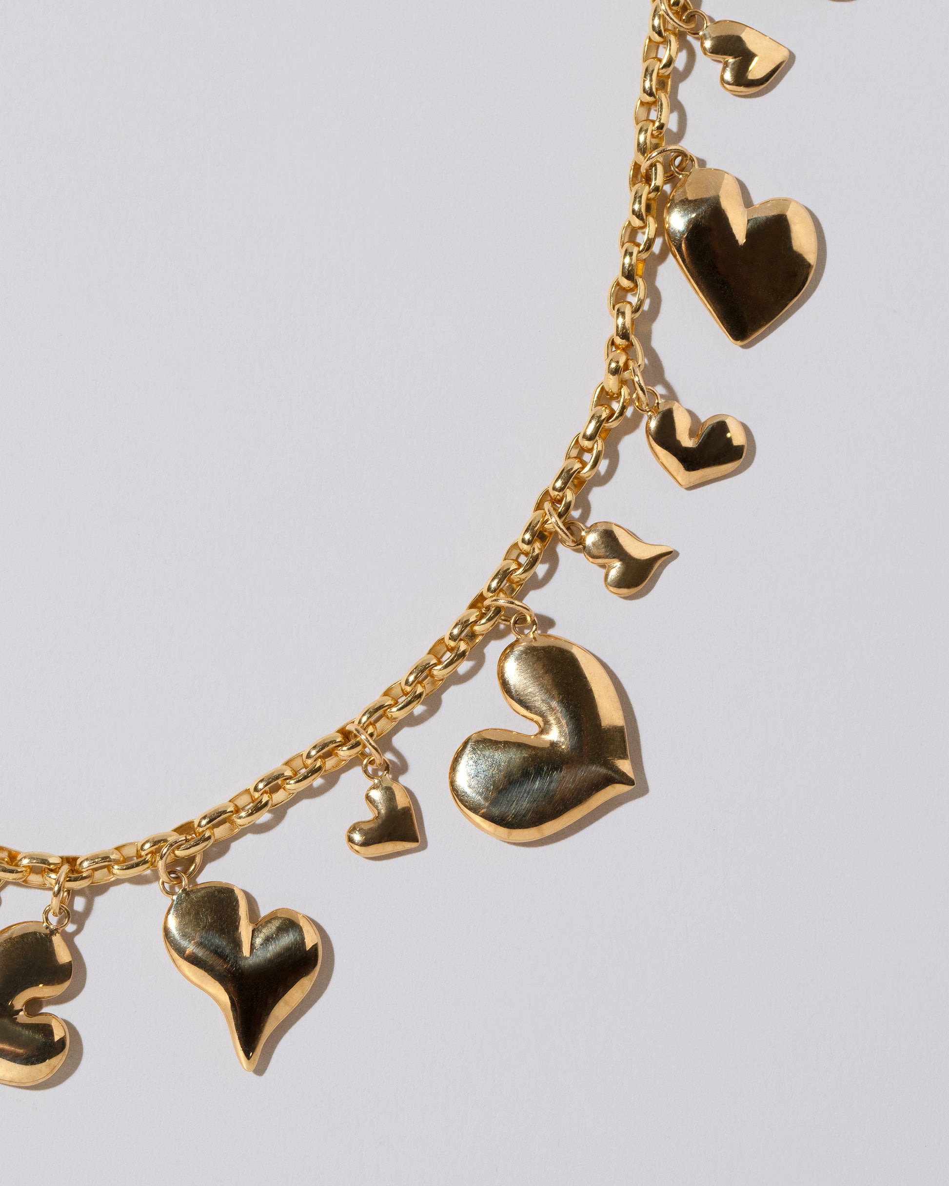 Thousand & One Night Heart Necklace Media on light color background.