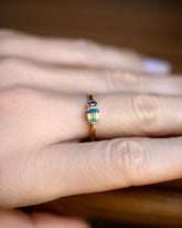 Dianthus Ring on model.