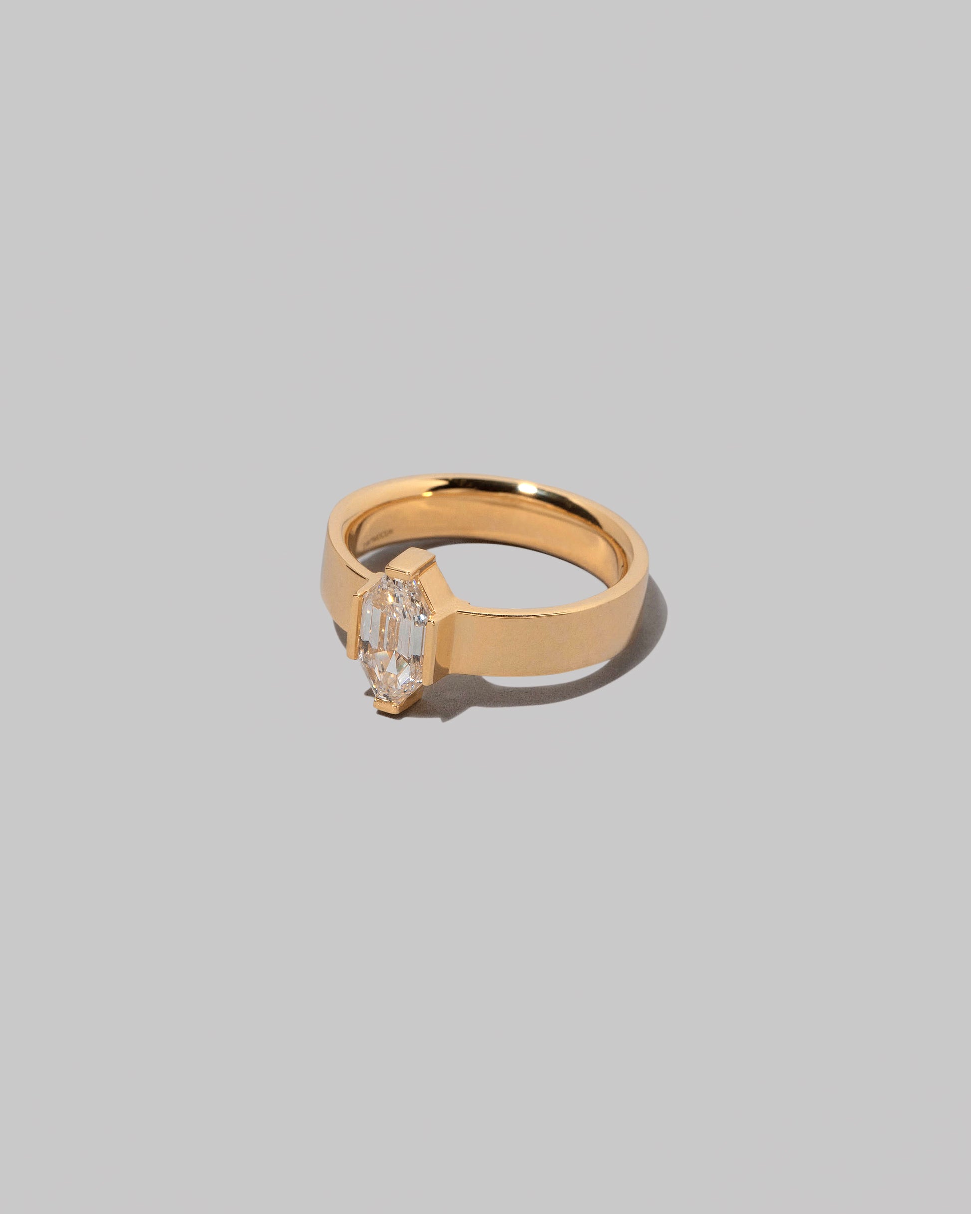 View from the side of the Close Ring on light color background.