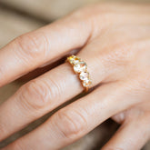 product_details::Droplet Ring on model.
