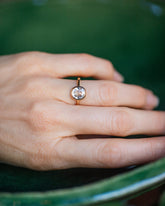 Gusher Diamond Ring 057 on model.
