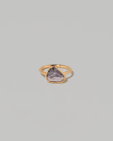 Gusher Purple Sapphire Ring 001 on light color background.