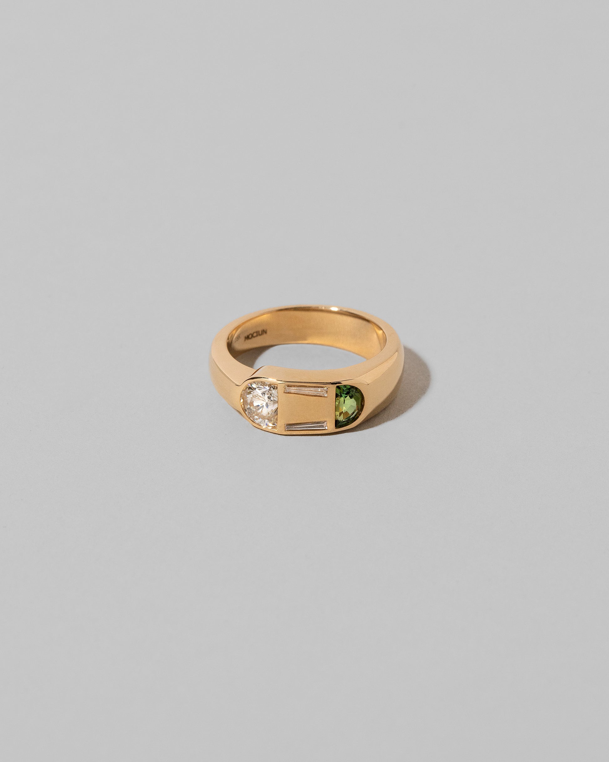 Half Moon Ring on light color background.