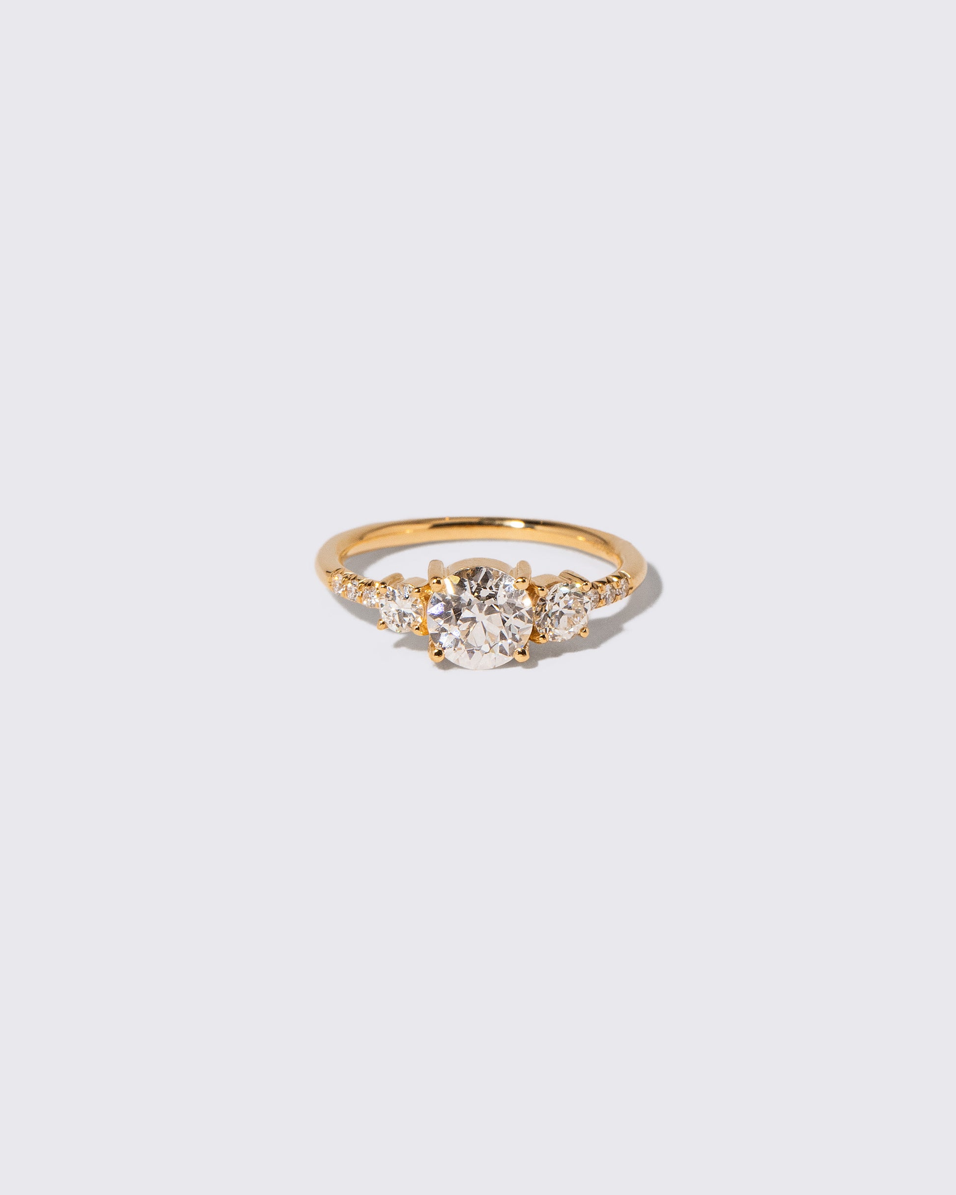White Diamond Orion Ring on light color background.