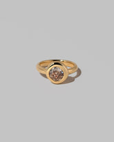 Brown Diamond Poise Ring on light color background.